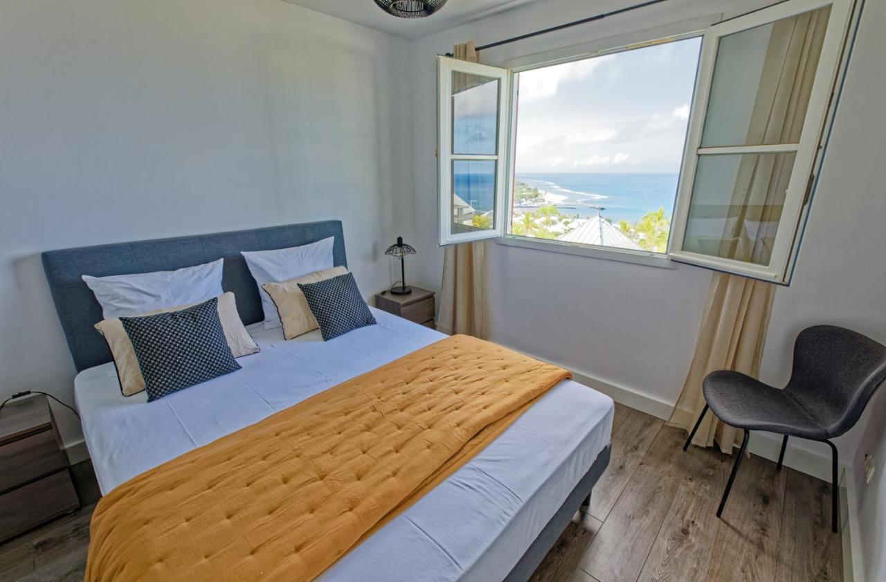 L'Eden Blue A Saint Gilles Les Bains, Magnifique Vue Mer Buitenkant foto